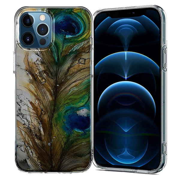 Coque iPhone 13 Plume de Paon - IPHONE 13, Coque Silicone et Protections design